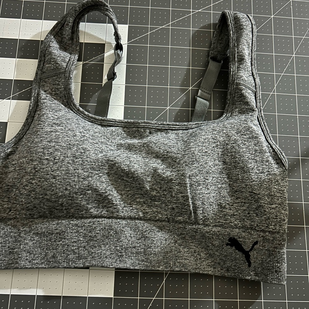 Puma Charcoal Heather Sports Bra